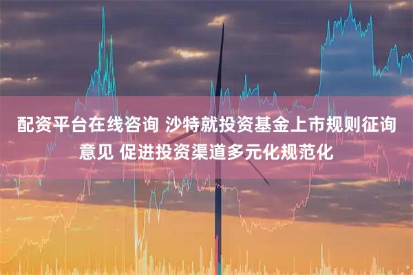 配资平台在线咨询 沙特就投资基金上市规则征询意见 促进投资渠道多元化规范化